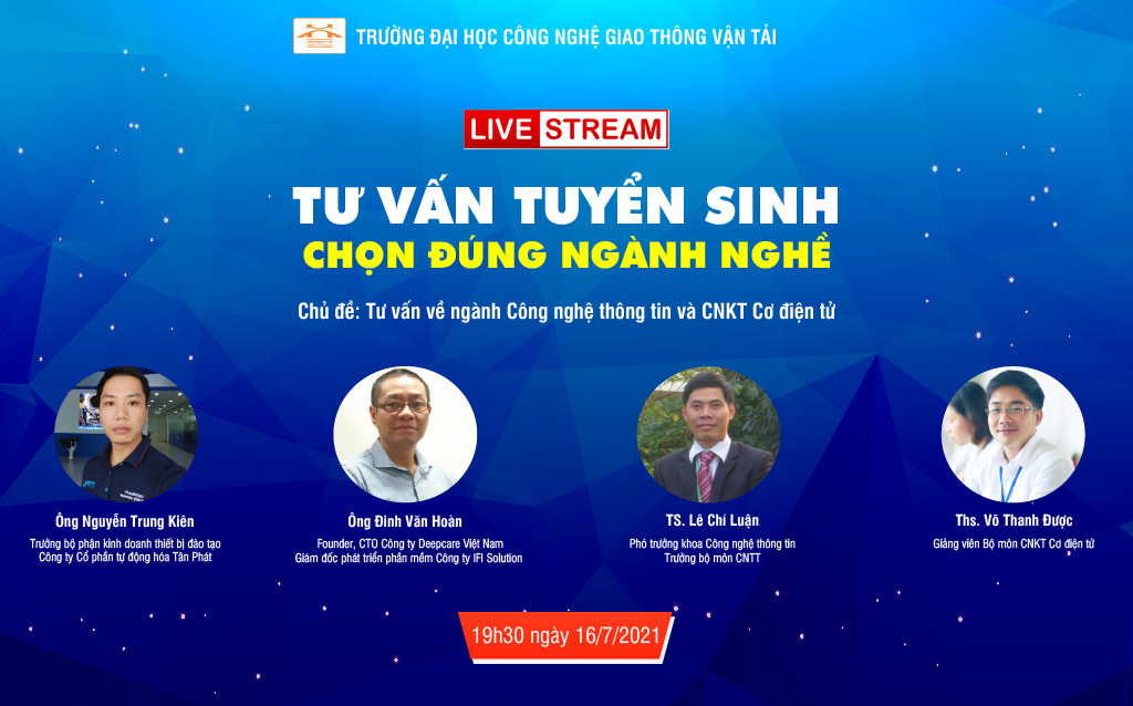 Livestream Tư vấn tuyển sinh khối ngành Công nghệ thông tin - Điện tử