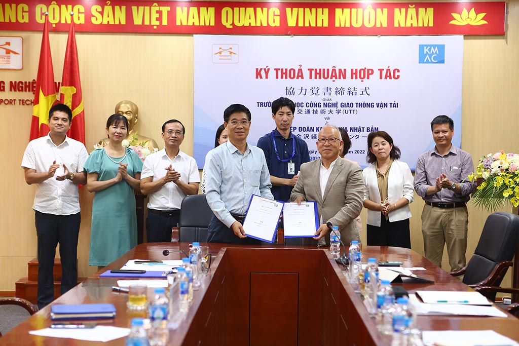 Trường Đại học Công nghệ GTVT ký thỏa thuận hợp tác với Nghiệp đoàn Kanazawa Nhật Bản