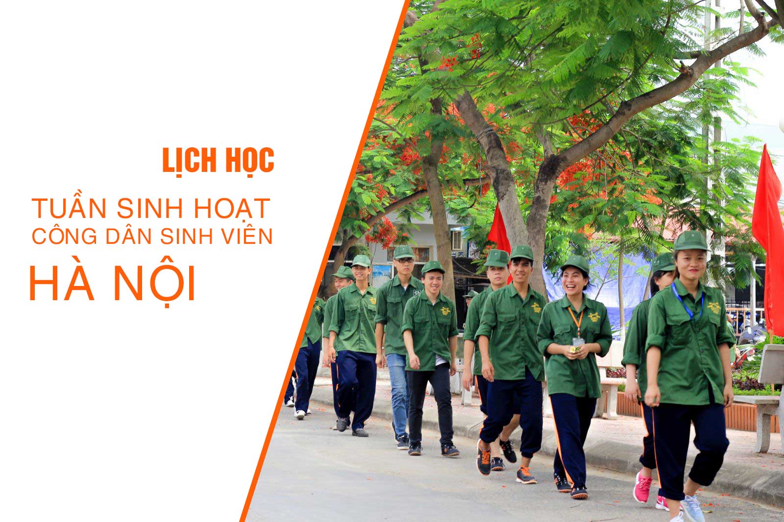 Lịch học tuần sinh hoạt công dân Khóa 71 tại cơ sở đào tạo Hà Nội