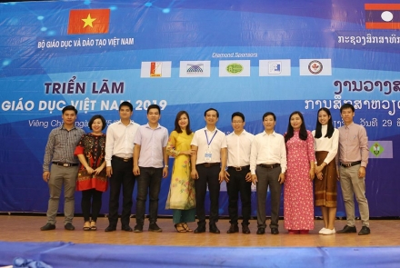 Trường Đại học Công nghệ GTVT tham gia Triển lãm và diễn đàn giáo dục Việt Nam - Lào lần thứ 2